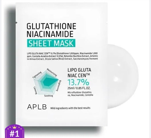 APLB-Mascarilla de Glutathione y Niacinamida 25ml.
