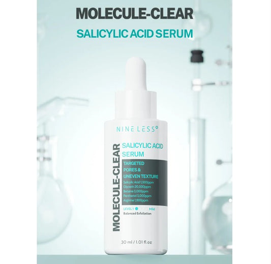 NINELESS-Sérum Facial Molecule-Clear Ácido Salicílico 30ml.